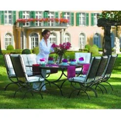 MBM Romeo Gartentisch 160x90 Cm Schmiedeeisen Marone Antik -Garten Paradies Verkauf 10000363 3