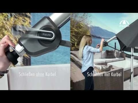 Doppler Expert Ampelschirm Ø350 Axial Schwenkbar Anthrazit 1 Doppler Expert Ampelschirm Ø350 Axial Schwenkbar Anthrazit