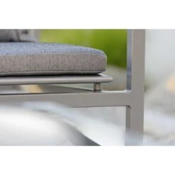 Stern Skelby Loungetisch 75x75cm Aluminium/Glas Graphit/Dunkelgrau -Garten Paradies Verkauf 1027073 3