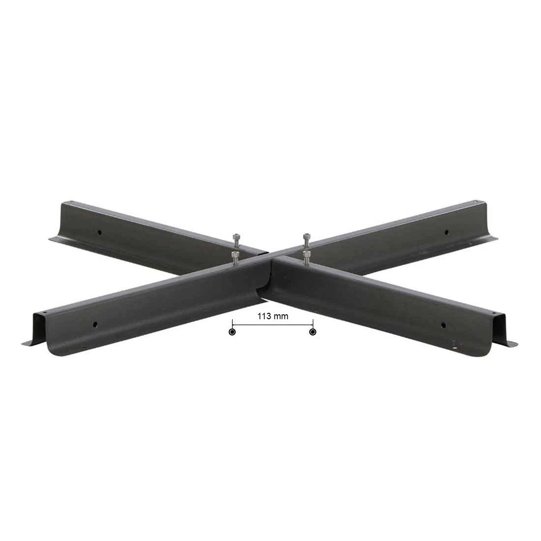 Siena Garden Kreuzständer Für Ampelschirme 100x100x6 Cm Stahl Anthrazit 3 Siena Garden Kreuzständer Für Ampelschirme 100x100x6 Cm Stahl Anthrazit – Bild 3