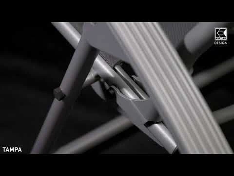 Kettler Tampa Bäderliege Aluminium/Batyline Silber/Anthrazit 1 Kettler Tampa Bäderliege Aluminium/Batyline Silber/Anthrazit