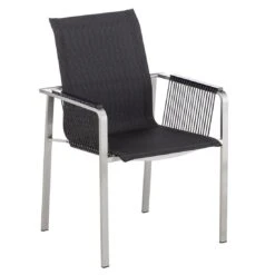 Kettler Feel Rope Stapelsessel Edelstahl/Rope Edelstahl/Charcoal -Garten Paradies Verkauf 1085098 1