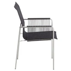 Kettler Feel Rope Stapelsessel Edelstahl/Rope Edelstahl/Charcoal -Garten Paradies Verkauf 1085098 2