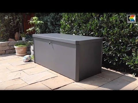 Kettler Kettcase Gartenbox 185x75x75cm Stahl Anthrazit 1 Kettler Kettcase Gartenbox 185x75x75cm Stahl Anthrazit