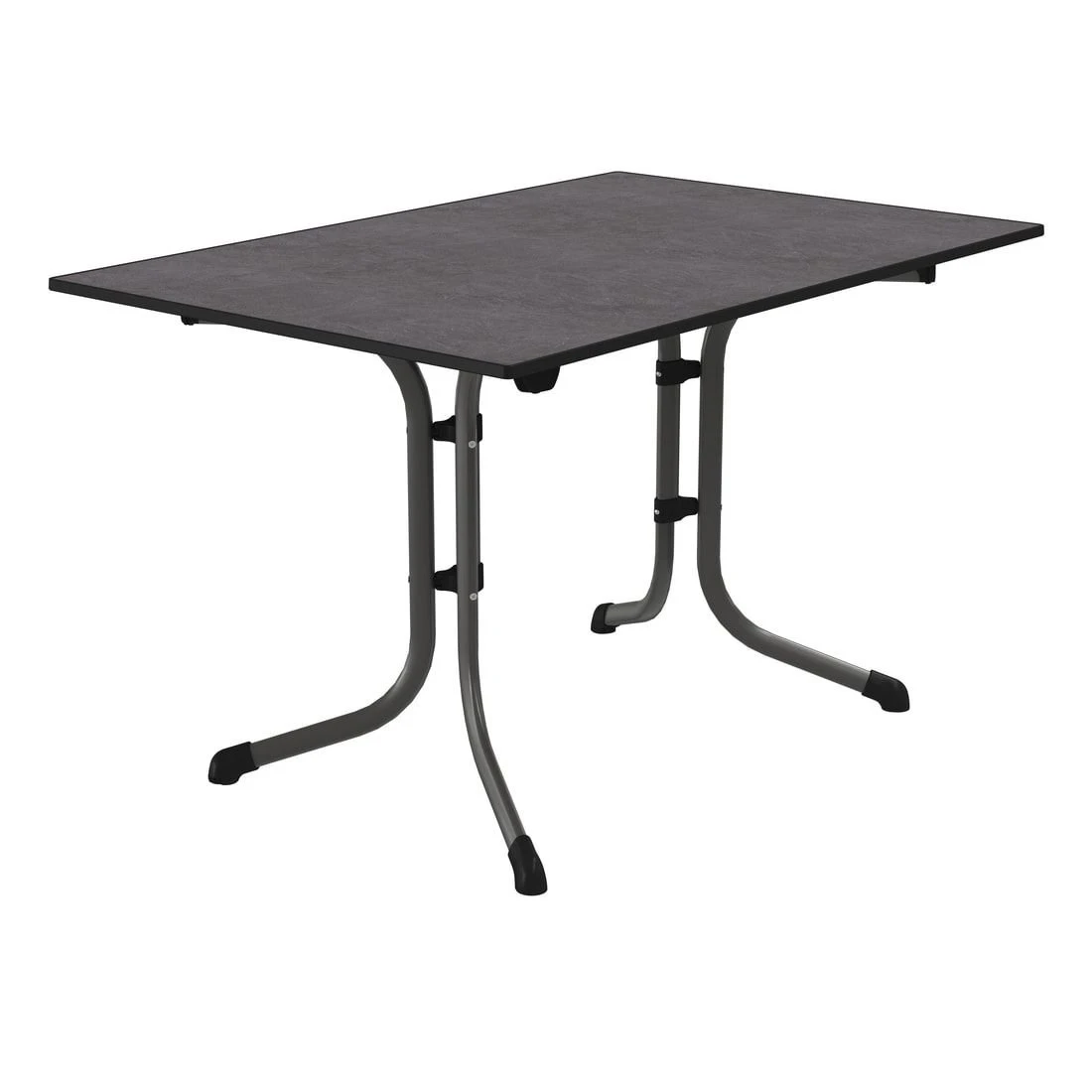 Sieger Boulevard Klapptisch 120x80cm Stahl/Vivodur Eisengrau/Schiefer Anthrazit 2 Sieger Boulevard Klapptisch 120x80cm Stahl/Vivodur Eisengrau/Schiefer Anthrazit – Bild 2