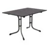 Sieger Boulevard Klapptisch 120x80cm Stahl/Vivodur Eisengrau/Schiefer Anthrazit