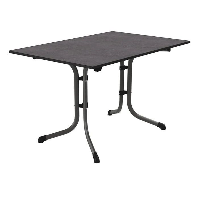 Sieger Boulevard Klapptisch 120x80cm Stahl/Vivodur Eisengrau/Schiefer Anthrazit 1 Sieger Boulevard Klapptisch 120x80cm Stahl/Vivodur Eisengrau/Schiefer Anthrazit