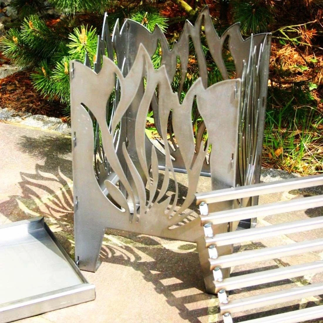 SvenskaV Flamme Feuerkorb Rohstahl 35,5x37,0x75 Cm 2 SvenskaV Flamme Feuerkorb Rohstahl 35,5x37,0x75 Cm – Bild 2