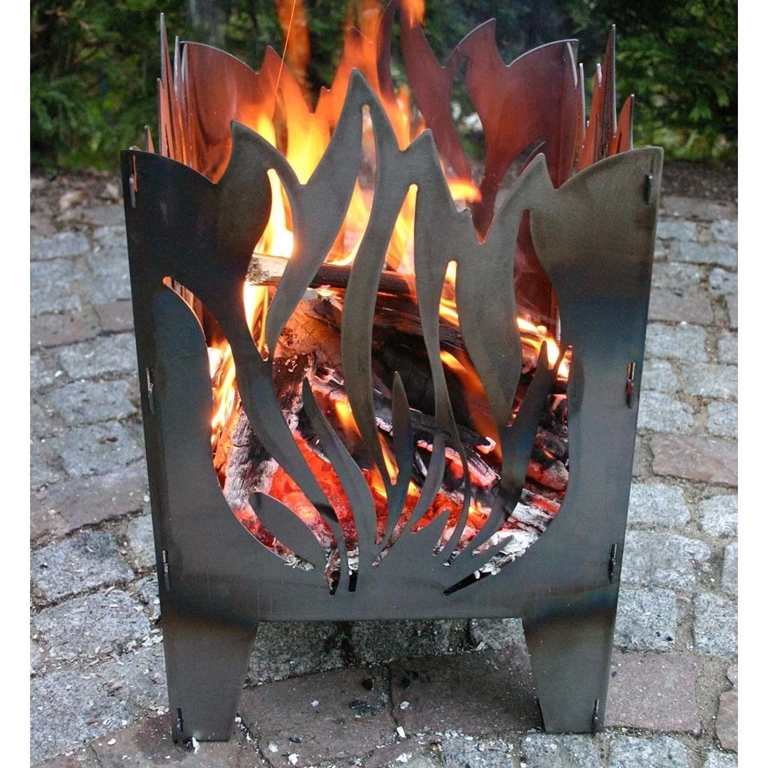 SvenskaV Flamme Feuerkorb Rohstahl 35,5x37,0x75 Cm 3 SvenskaV Flamme Feuerkorb Rohstahl 35,5x37,0x75 Cm – Bild 3