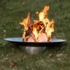 SvenskaV Grace Design-Feuerschale Ø58 X13,6cm Edel/Rohstahl