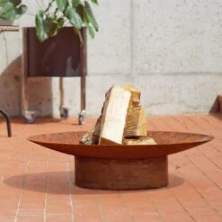 SvenskaV Grace Design-Feuerschale Ø80 X20cm Rohstahl -Garten Paradies Verkauf 1094283 3
