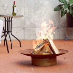 SvenskaV Grace Design-Feuerschale Ø80 X20cm Rohstahl -Garten Paradies Verkauf 1094283 4