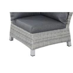 Siena Garden Corido Eck-/Endmodul Aluminium/Geflecht Inkl. Kissen Matt Weiß-Grau/Ice-Grey/Stone-Grey -Garten Paradies Verkauf 1094426 3