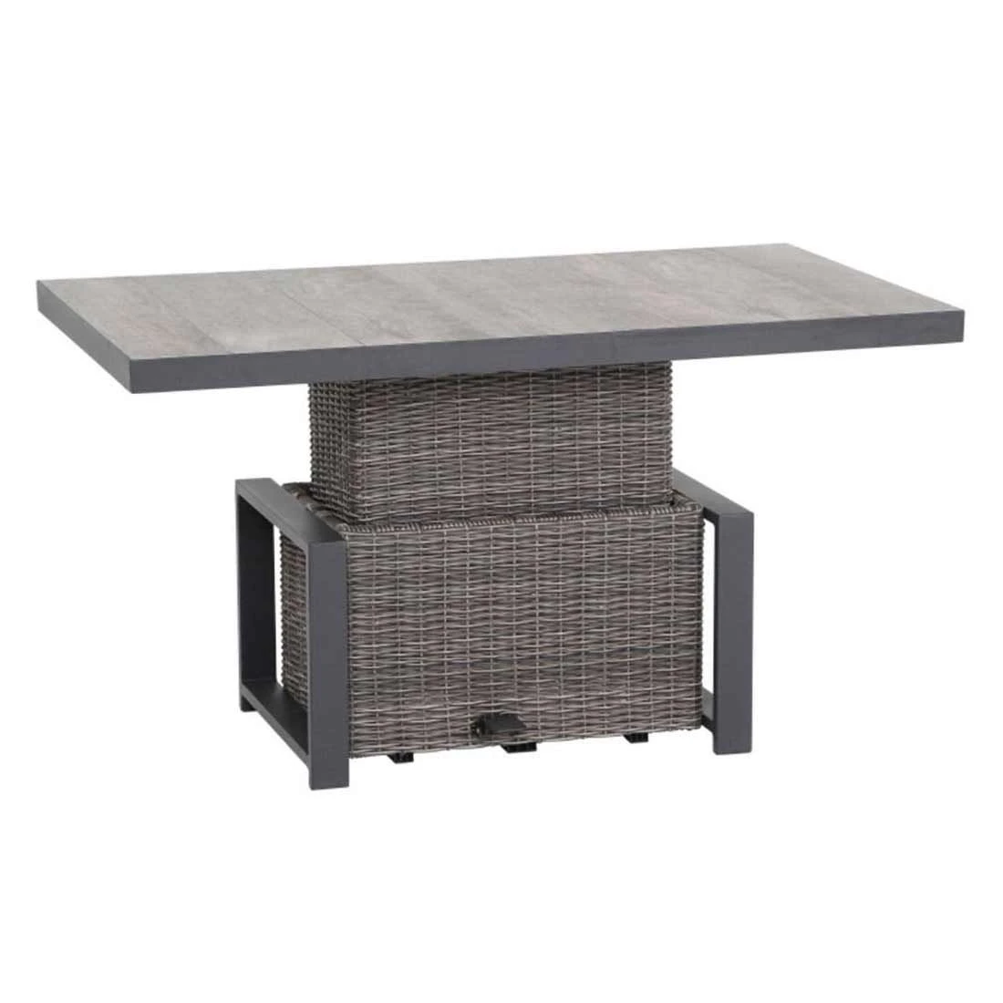 Siena Garden Corido Gartentisch 130x75cm Alu/Geflecht/Keramik Matt Anthrazit/Charcoal-Grey/Washed Grey 11 Siena Garden Corido Gartentisch 130x75cm Alu/Geflecht/Keramik Matt Anthrazit/Charcoal-Grey/Washed Grey – Bild 11