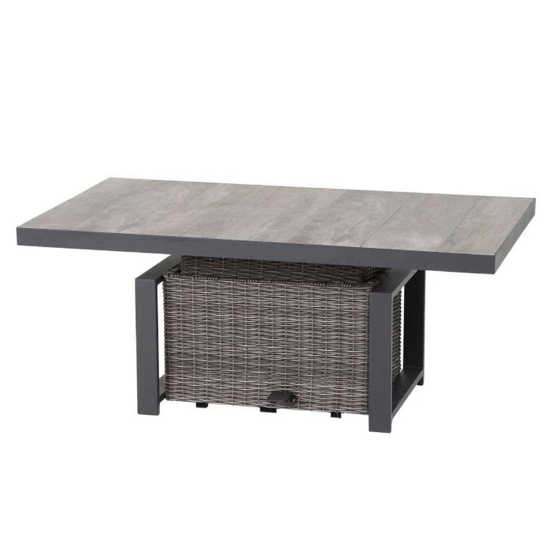 Siena Garden Corido Gartentisch 130x75cm Alu/Geflecht/Keramik Matt Anthrazit/Charcoal-Grey/Washed Grey 8 Siena Garden Corido Gartentisch 130x75cm Alu/Geflecht/Keramik Matt Anthrazit/Charcoal-Grey/Washed Grey – Bild 8