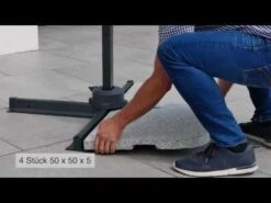 Schneider® Schneider Rhodos Twist-Woody Ampelschirm 300x300cm Anthrazit -Garten Paradies Verkauf 1098276 v 801