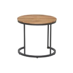 Siena Garden Baros 2er Set Beistelltische Aluminium/Teak Anthrazit -Garten Paradies Verkauf 1102357 8