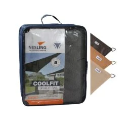 Nesling Coolfit Sonnensegel 3-Eck 500x500x500 Cm HDPE Grau 7 Nesling Coolfit Sonnensegel 3-Eck 500x500x500 Cm HDPE Grau -Garten Paradies Verkauf 1108319 4