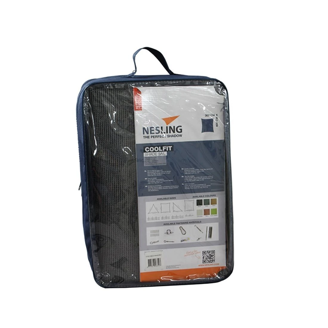 Nesling Coolfit Sonnensegel Rechteck 300x400 Cm HDPE Grau 2 Nesling Coolfit Sonnensegel Rechteck 300x400 Cm HDPE Grau – Bild 2