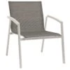 Stern New Top Loungesessel Aluminium/Textilene Weiß/Silber