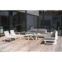 Stern New Top Loungesessel Aluminium/Textilene Weiß/Silber -Garten Paradies Verkauf 1109287 3