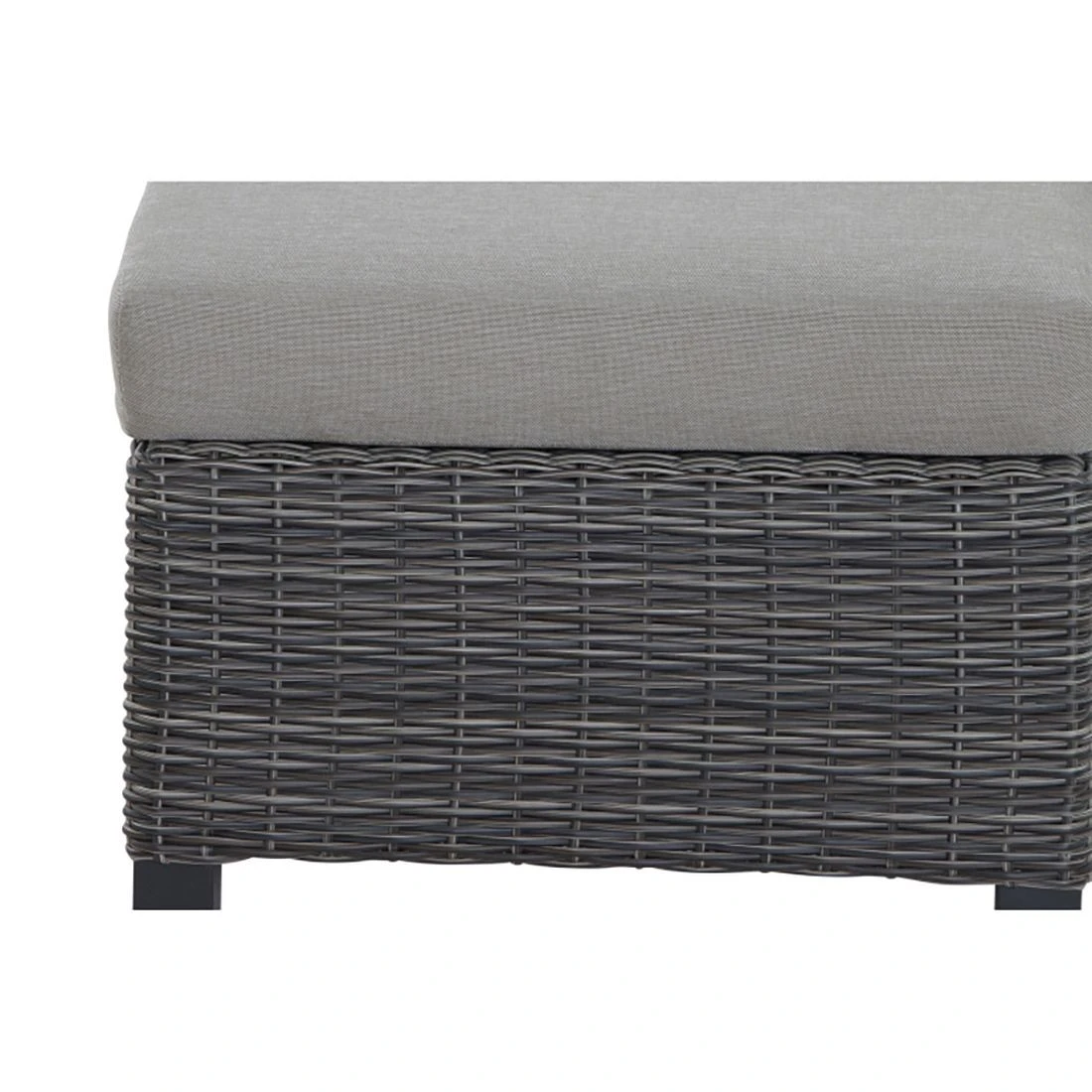 Siena Garden Corido Loungehocker Gardino®-Geflecht/Polster Charcoal Grey/Taupe 3 Siena Garden Corido Loungehocker Gardino®-Geflecht/Polster Charcoal Grey/Taupe – Bild 3