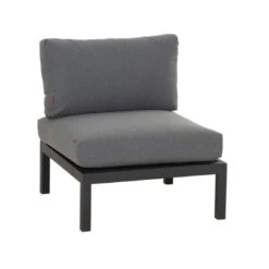 Siena Garden Alvida Mittelmodul 74x71cm Aluminium/Polster Anthrazit/Grau