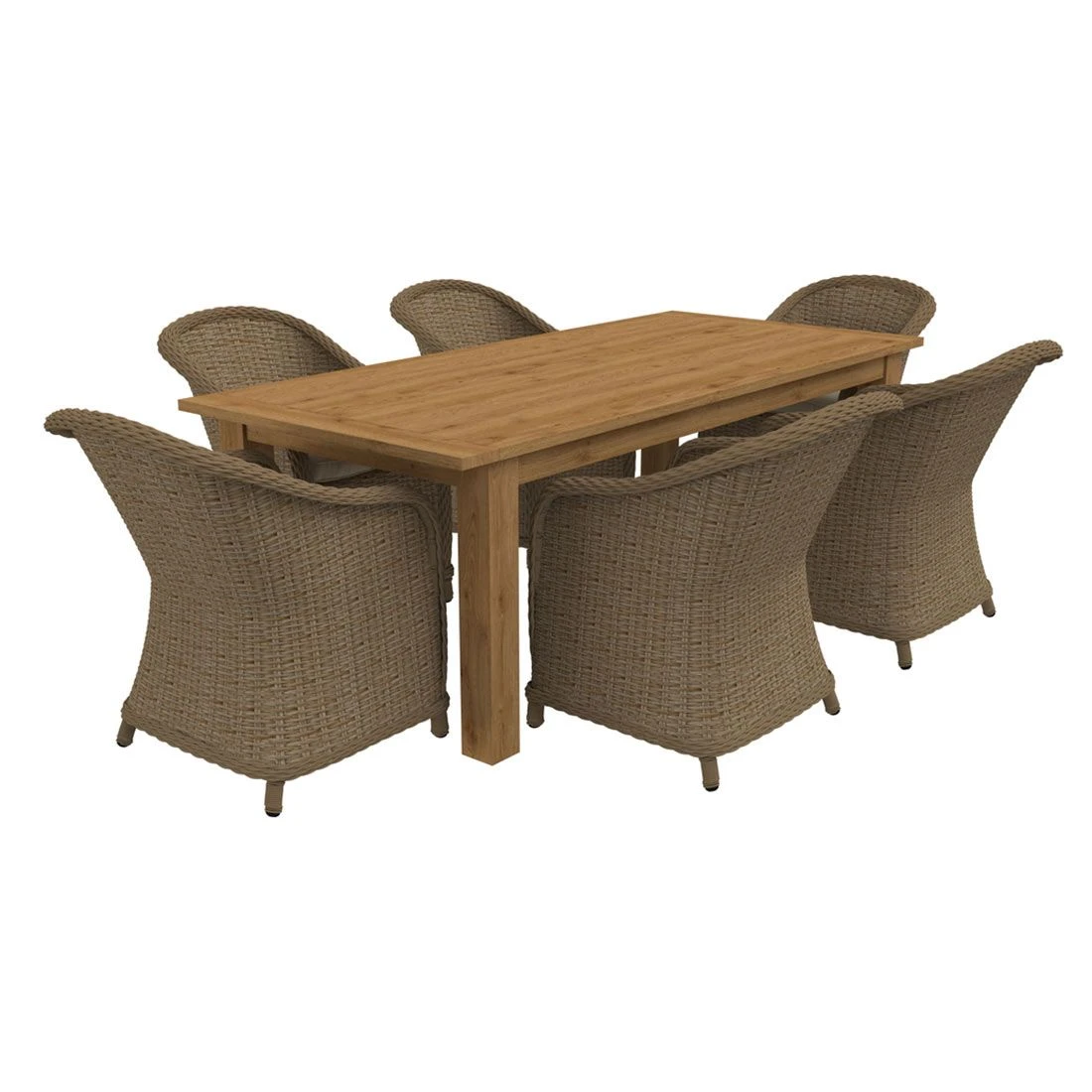 OUTLIV. Coventry Gartenmöbelset 7-teilig Diningsessel Mit Oxford Tisch 220x100 Cm Brown/Taupe 1 OUTLIV. Coventry Gartenmöbelset 7-teilig Diningsessel Mit Oxford Tisch 220x100 Cm Brown/Taupe