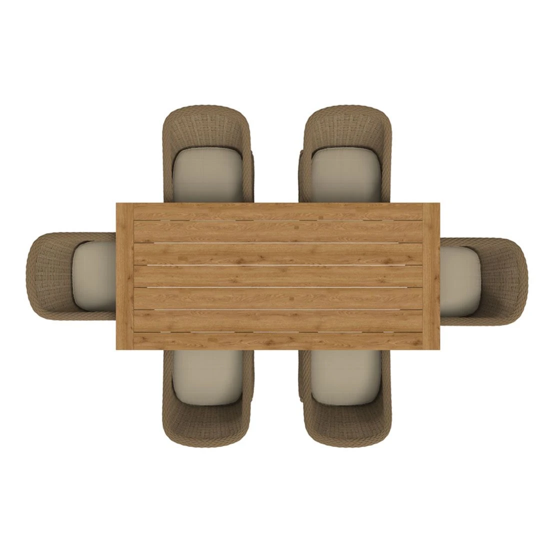 OUTLIV. Coventry Gartenmöbelset 7-teilig Diningsessel Mit Oxford Tisch 220x100 Cm Brown/Taupe 2 OUTLIV. Coventry Gartenmöbelset 7-teilig Diningsessel Mit Oxford Tisch 220x100 Cm Brown/Taupe – Bild 2