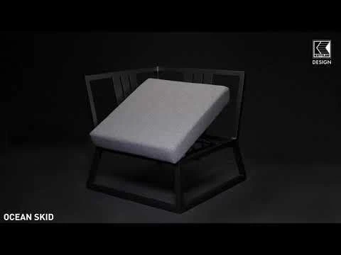 Kettler Ocean Skid Beistelltisch Aluminium/Teak Anthrazit/Teak 2 Kettler Ocean Skid Beistelltisch Aluminium/Teak Anthrazit/Teak – Bild 2