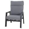 Siena Garden Valencia Loungesessel Aluminium/Ranotex®-Gewebe Anthrazit Matt/Grau