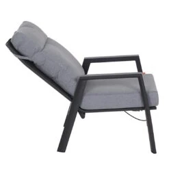 Siena Garden Valencia Loungesessel Aluminium/Ranotex®-Gewebe Anthrazit Matt/Grau -Garten Paradies Verkauf 1185968 4