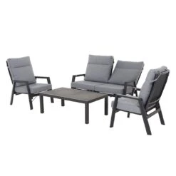 Siena Garden Valencia Loungesessel Aluminium/Ranotex®-Gewebe Anthrazit Matt/Grau -Garten Paradies Verkauf 1185968 8