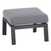 Siena Garden Valencia Loungehocker Aluminium/Ranotex®-Gewebe Anthrazit Matt/Grau