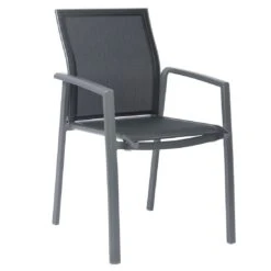 Stern Kari Stapelsessel Aluminium/Textilene Graphit/Silbergrau