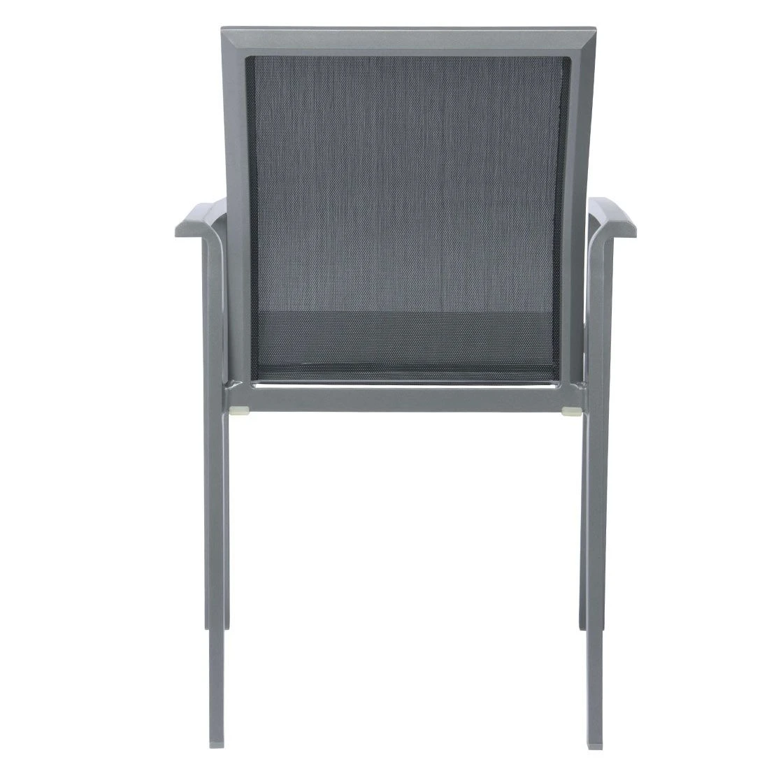 Stern Kari Stapelsessel Aluminium/Textilene Graphit/Silbergrau 6 Stern Kari Stapelsessel Aluminium/Textilene Graphit/Silbergrau – Bild 6
