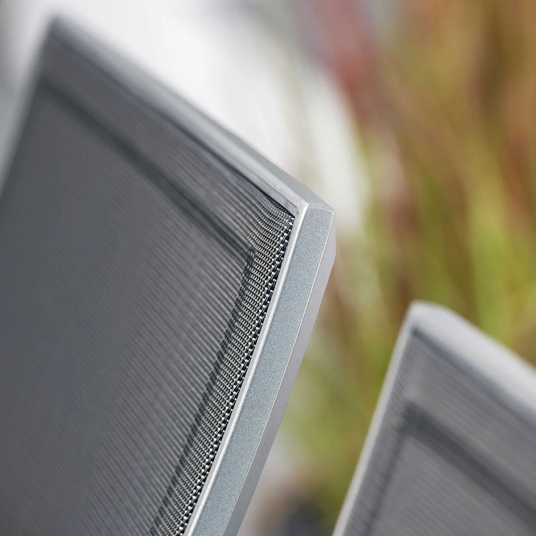 Stern Kari Stapelsessel Aluminium/Textilene Graphit/Silbergrau 7 Stern Kari Stapelsessel Aluminium/Textilene Graphit/Silbergrau – Bild 7