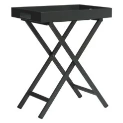 Stern Tabletttisch 60x40cm Aluminium Anthrazit