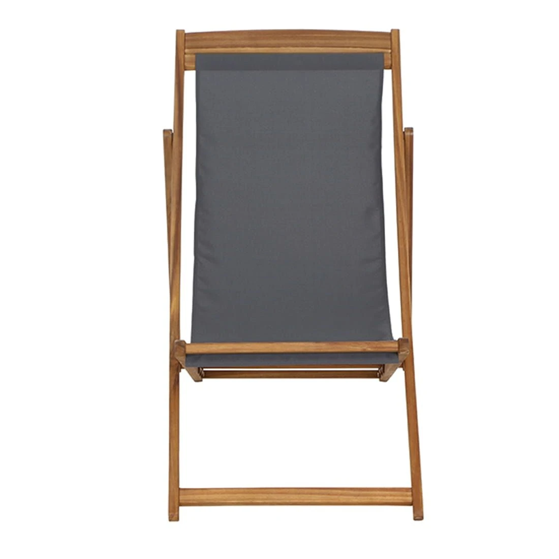 Siena Garden Aviro Liegestuhl Akazie/Polyester Natur/Grau 2 Siena Garden Aviro Liegestuhl Akazie/Polyester Natur/Grau – Bild 2