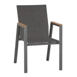 Siena Garden Gomera II Stapelsessel Aluminium/Texfabric Graphit/Grau