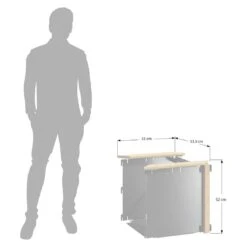 DJES Hochbeet Verlängerungsset Kurz Stahl/Fichte Grau -Garten Paradies Verkauf 1234291 6