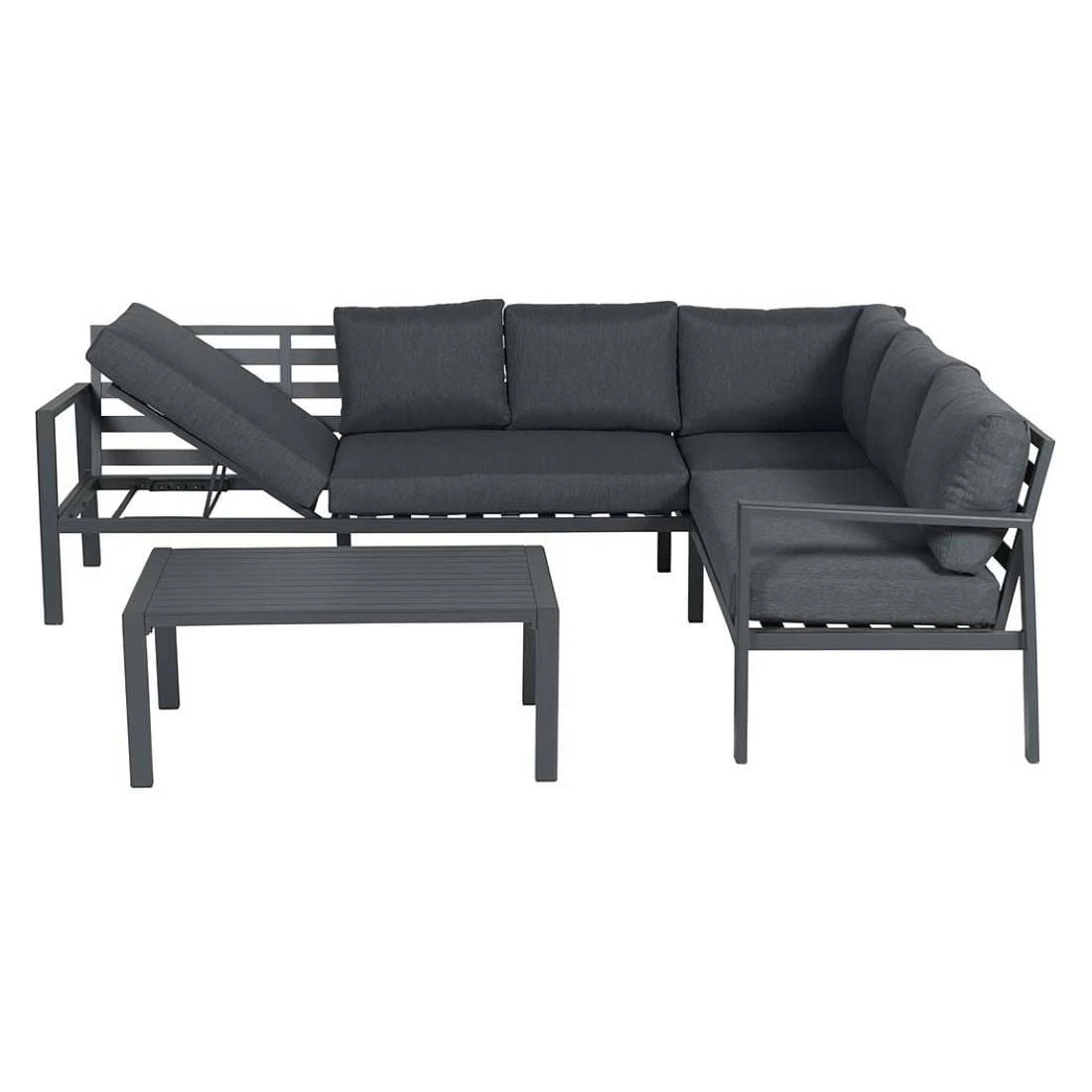 Garden Impressions Lexinton Ecklounge 3-tlg. Aluminium/Polster Carbon Black/Reflex Black 9 Garden Impressions Lexinton Ecklounge 3-tlg. Aluminium/Polster Carbon Black/Reflex Black – Bild 9