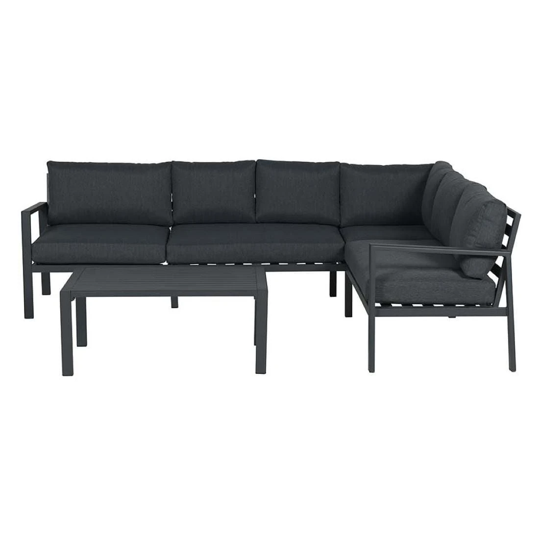 Garden Impressions Lexinton Ecklounge 3-tlg. Aluminium/Polster Carbon Black/Reflex Black 2 Garden Impressions Lexinton Ecklounge 3-tlg. Aluminium/Polster Carbon Black/Reflex Black – Bild 2