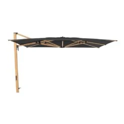 Doppler Alu-Wood Ampelschirm 400x300cm Holzoptik/Alu -840 Anthrazit