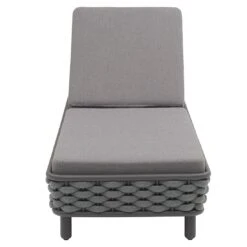 OUTLIV. Leon Gartenliege Aluminium/Rope/Acryl Anthrazit/Anthrazit-Blau-Meliert -Garten Paradies Verkauf 1248448 3