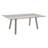Stern Interno Gartentisch 180x100cm Aluminium Vierkantrohr/Silverstar 2.0 Graphit/Smoky