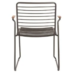 Stern Levi Stapelsessel Edelstahl/Teakarmlehnen Anthrazit -Garten Paradies Verkauf 1258590 4