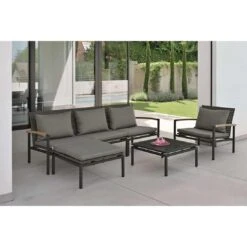 Stern Lucy Hocker Aluminium/Gurtbespannung Anthrazit/Platin 5 Stern Lucy Hocker Aluminium/Gurtbespannung Anthrazit/Platin -Garten Paradies Verkauf 1258656 3