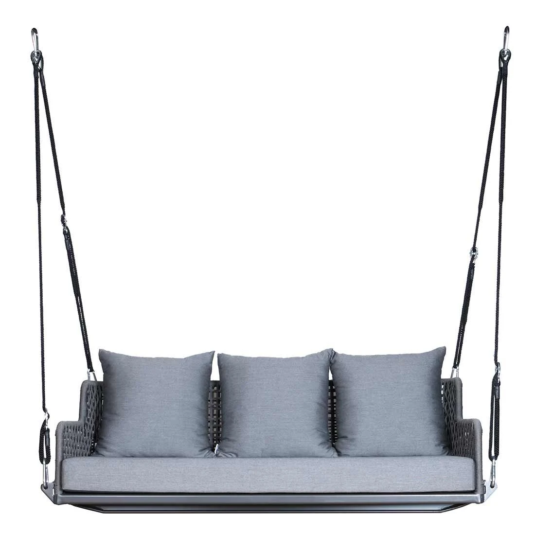 Stern Greta Schaukel Aluminium/Rope Inklusive Kissen Anthrazit/Platin/Seidengrau 1 Stern Greta Schaukel Aluminium/Rope Inklusive Kissen Anthrazit/Platin/Seidengrau