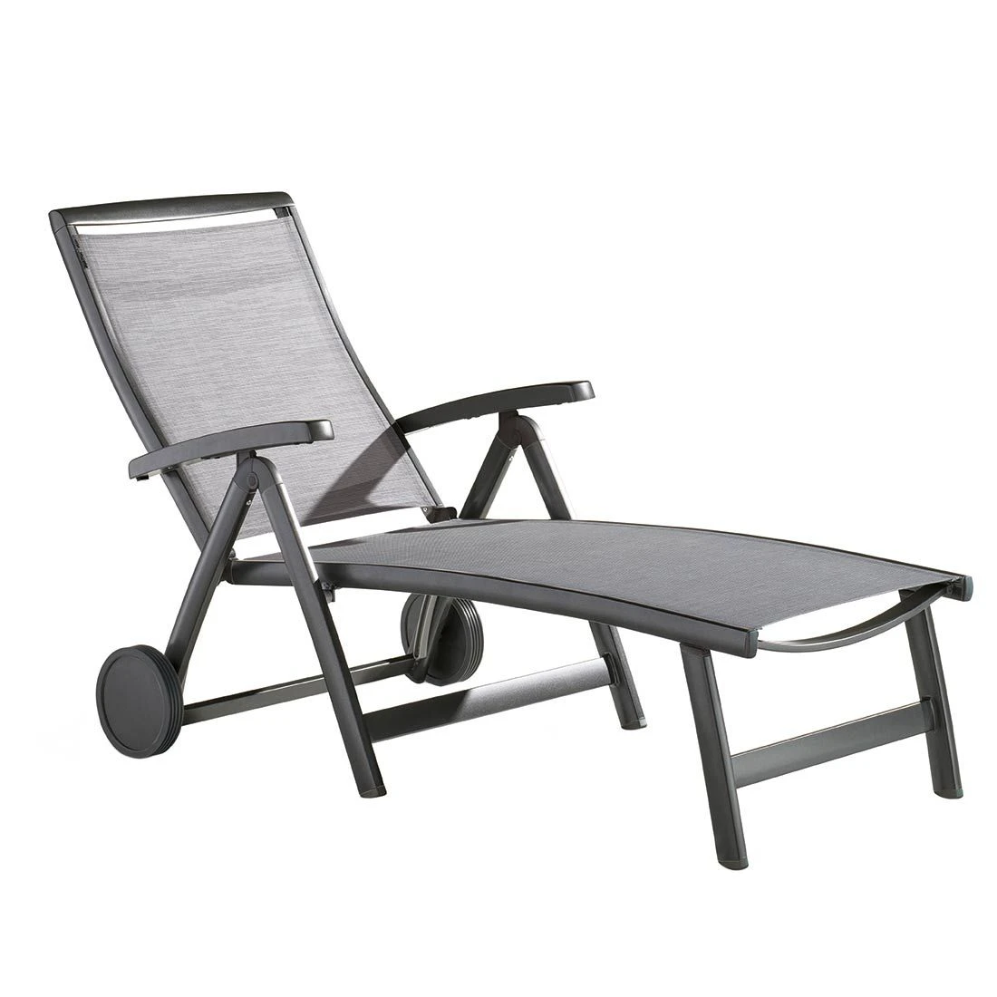 Sieger Royal Gartenliege Aluminium/Textilene Eisengrau/Hellgrau 1 Sieger Royal Gartenliege Aluminium/Textilene Eisengrau/Hellgrau